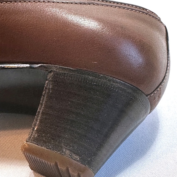 Vintage 1980s(?) CELINE Brown Leather Lace-Up Pump Size 36 US 5-1/2 - Picture 4 of 16